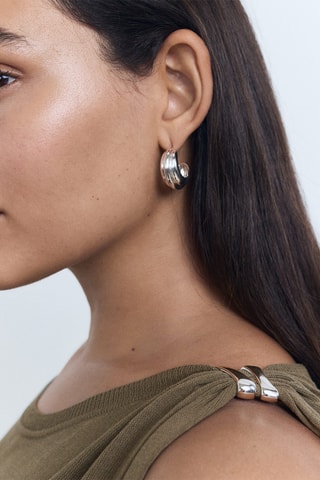 Pull en maille fine avec détails métalliques - Marron