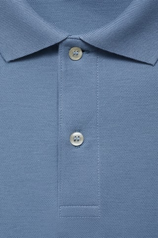 Polo regular-fit piqué coton - Bleu