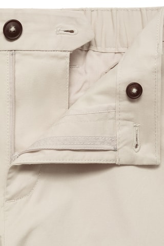 Bermuda slim-fit chino coton - Beige
