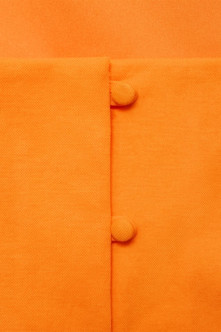 Top coton boutons - Orange