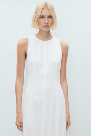 Robe longue ballon - Blanc