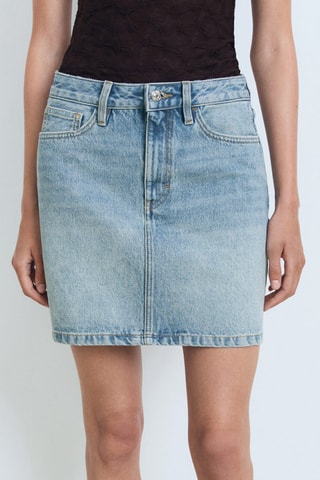 Jupe courte denim - Bleu