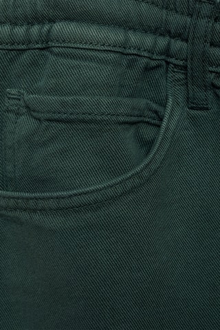 Bermuda jean cordon - Vert foncé