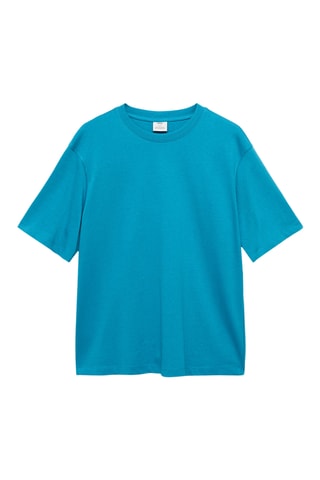 T-shirt heavy weight relaxed fit - Turquoise