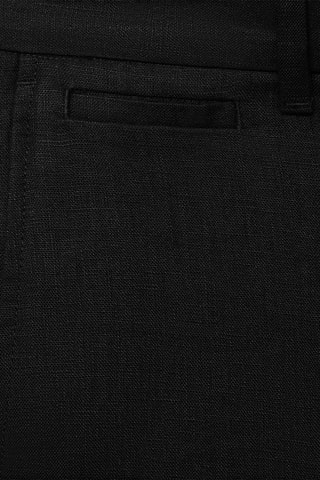 Bermuda slim-fit 100 % lin - Noir