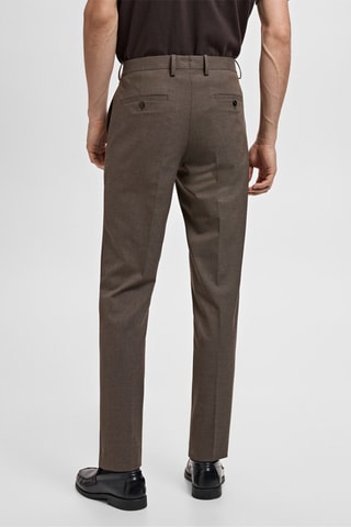 Pantalon costume Parí super slim-fit - Marron