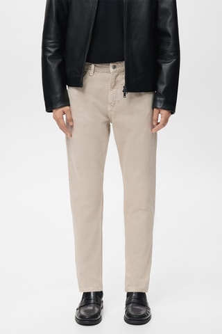 Jean Ben cropped tapered-fit - Beige