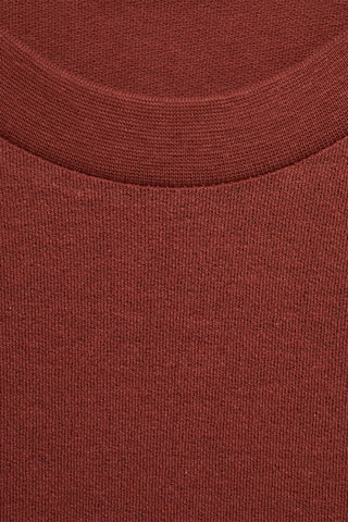 T-shirt coton lin relaxed-fit - Orange