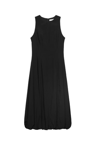 Robe longue ballon - Noir
