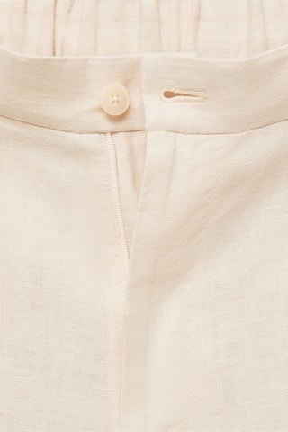 Pantalon costume Salerno 100 % lin slim fit - Écru