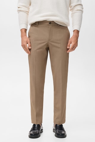 Pantalon Bologna cropped slim-fit - Gris