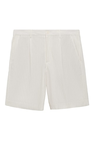 Bermuda slim-fit chino coton - Blanc