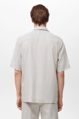 Chemise regular-fit Lyocell - Gris