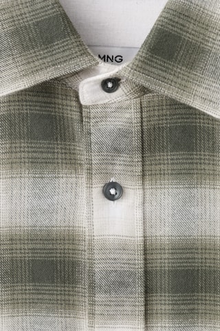 Chemise 100 % coton flanelle carreaux - Vert foncé
