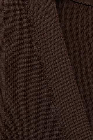 Gilet maille fine - Marron