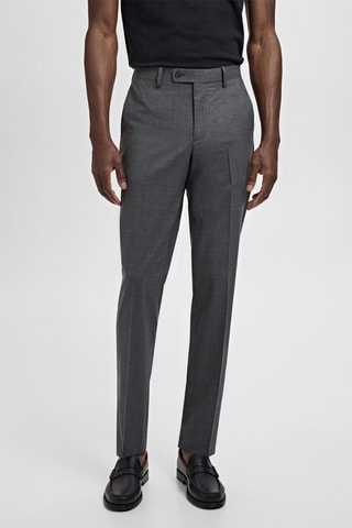 Pantalon costume Turin 100 % laine vierge - Gris