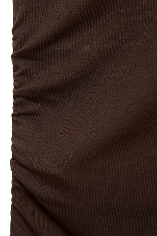 Top asymétrique foulard - Marron