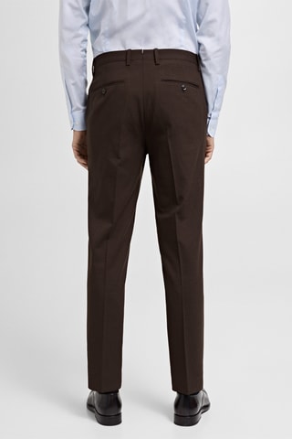 Pantalon costume Turín 100 % laine - Marron