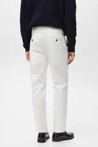 Pantalon Prato chino cropped tapered - Blanc
