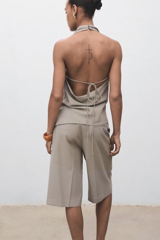Top asymétrique dos nu - Gris