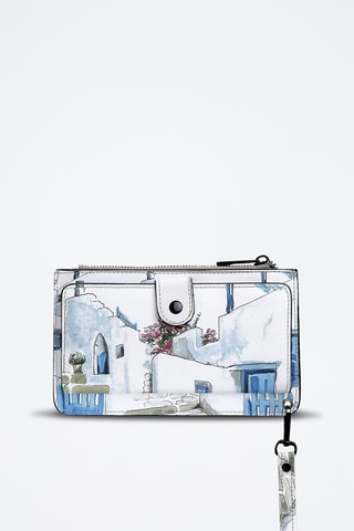 Cartera de piel vegana Clarisse  - Multicolor