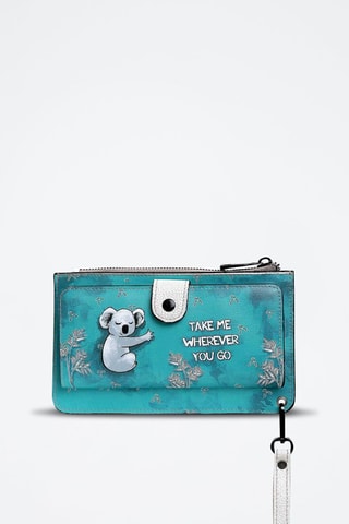 Cartera de piel vegana Clarisse  - Multicolor