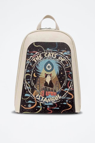 Mochila de piel vegana  - Multicolor