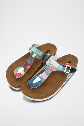 Chanclas Yabara with Fish - Azul marino