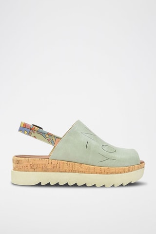 Sandalias con plataforma Manhattan - Verde