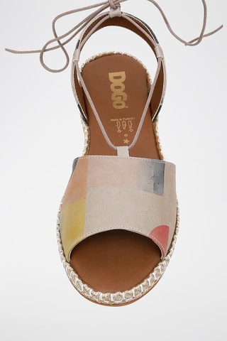 Sandalias Geometric Shapes - Beige y negro
