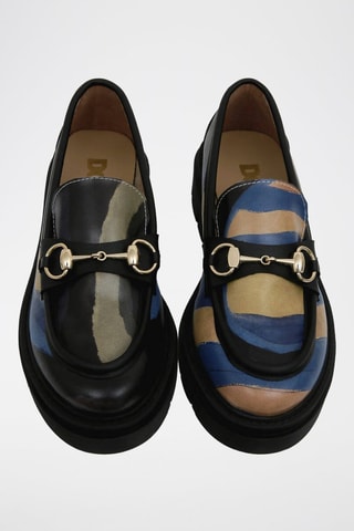 Mocasines de piel vegana Window  - Multicolor