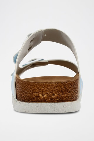 Sandalias Let me Cat You - Celeste y blanco