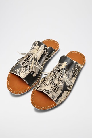 Sandalias DonT Give Up - Negro y crudo