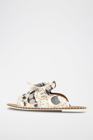 Sandalias Monochrome Cats - Negro y crudo