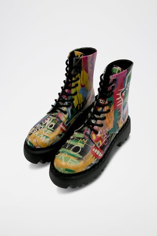 Botines de piel vegana No More Drama  - Multicolor