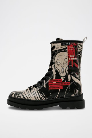 Botines Edvard Munch El grito  - Multicolor