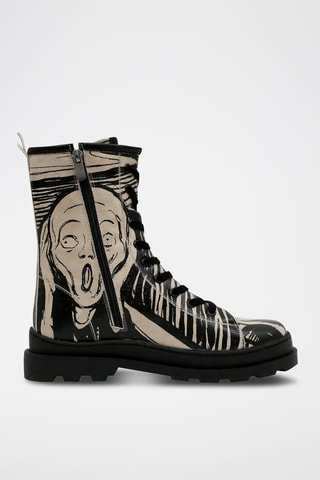 Botines Edvard Munch El grito  - Multicolor