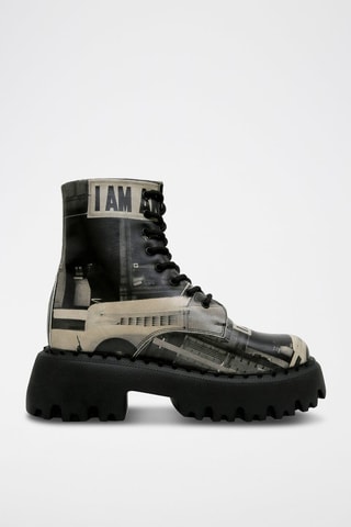 Botines de piel vegana I am an American  - Multicolor