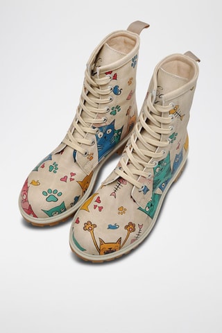 Botines Cat Lovers  - Multicolor