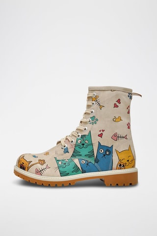 Botines Cat Lovers  - Multicolor