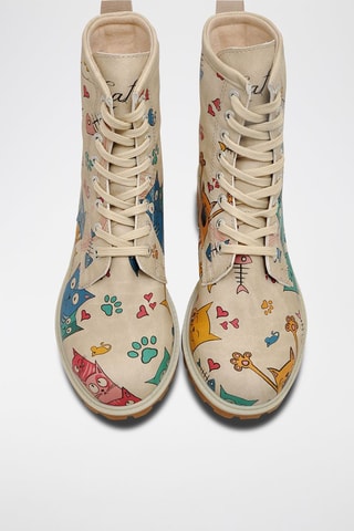 Botines Cat Lovers  - Multicolor