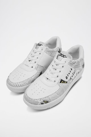 Zapatillas de piel vegana Black Cats Only  - Multicolor