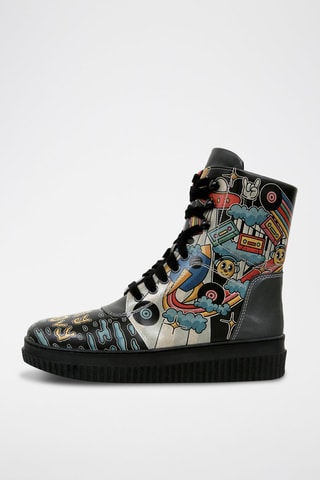 Botines de piel vegana Future  - Multicolor