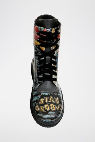 Botines de piel vegana Future  - Multicolor
