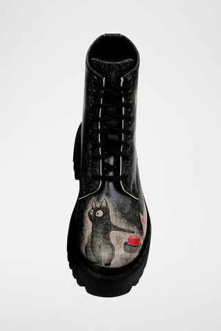 Botines de piel vegana con plataforma Agent of Chaos  - Multicolor