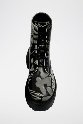 Botines de piel vegana con plataforma Catch the Moment  - Multicolor