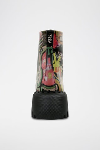 Botines de piel vegana con plataforma Human Inspo  - Multicolor