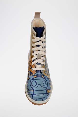 Botines de piel vegana Long  - Multicolor