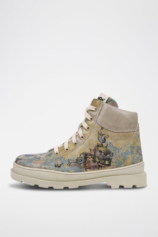 Botines de piel vegana Andriana - Multicolor