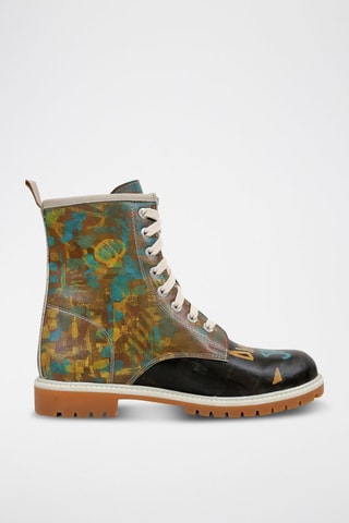 Botines de piel vegana Long  - Multicolor